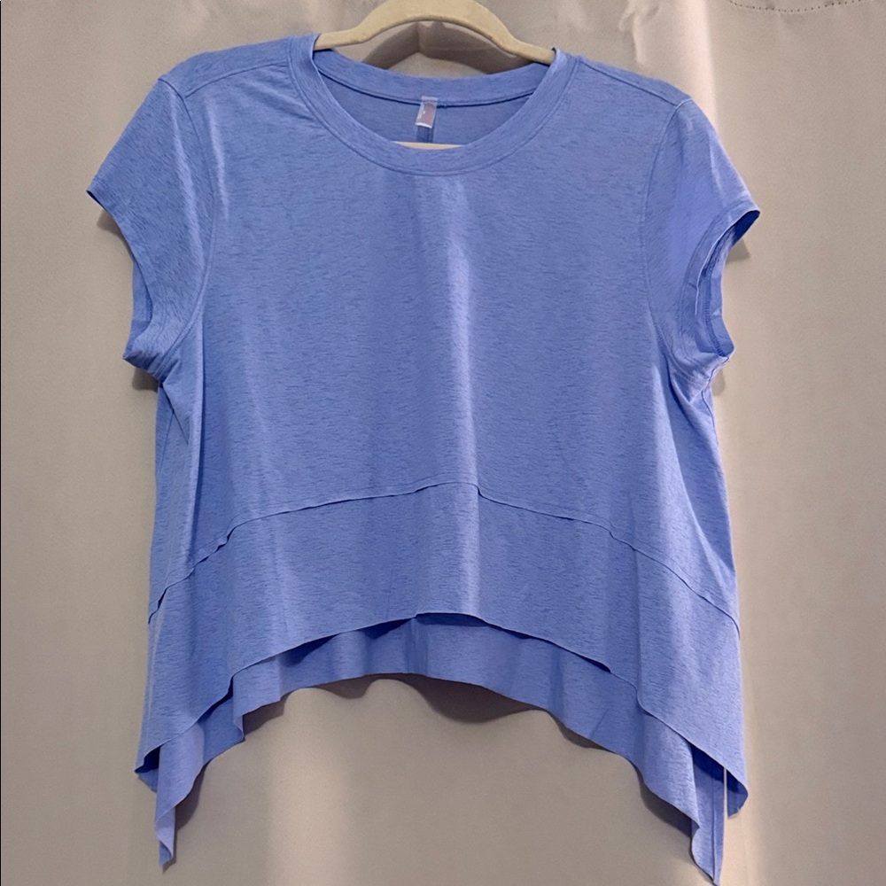 FP Movement by Free People Light Purple Asymmetrical Tee